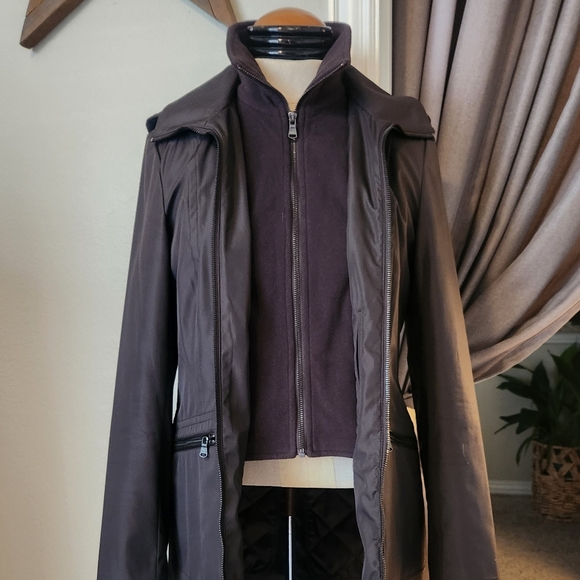 Andrew Marc New York All-weather chocolate brown coat ๐คฉ - Picture 3 of 16